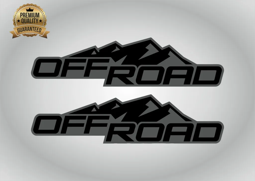 4x4 Decals Compatible with 2004-2012 Chevy Colorado Truck Body Tail 2pcs - 1