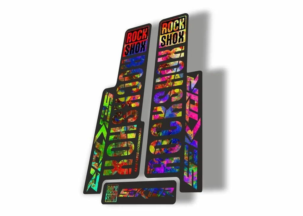 Rock Shox SEKTOR 2018 Fork Decal Mountain Bike Cycling Sticker Adhesiv Oil Slick - 1