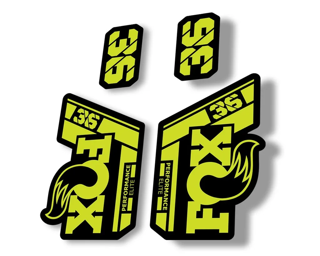 FOX 36 Performance Elite 2021 Forks Suspension Factory Decal Sticker Lime Green - 1