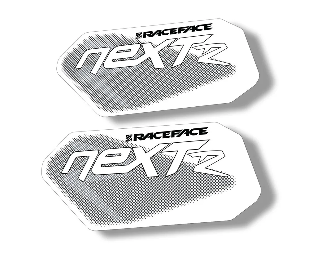 Race Face Next R Crank Decals Set Sticker Mountain Bike Adhesive Black 2Pcs - 1