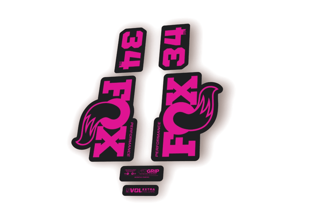 FOX 34 SL Performance 2026 Fork Factory Decal Sticker Adhesive Pink - 1