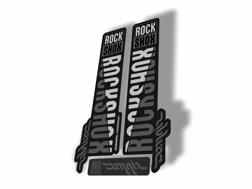 Rock Shox DOMAIN 2018 Fork Decal Mountain Bike Cycling Sticker Adhesive Gray - 1