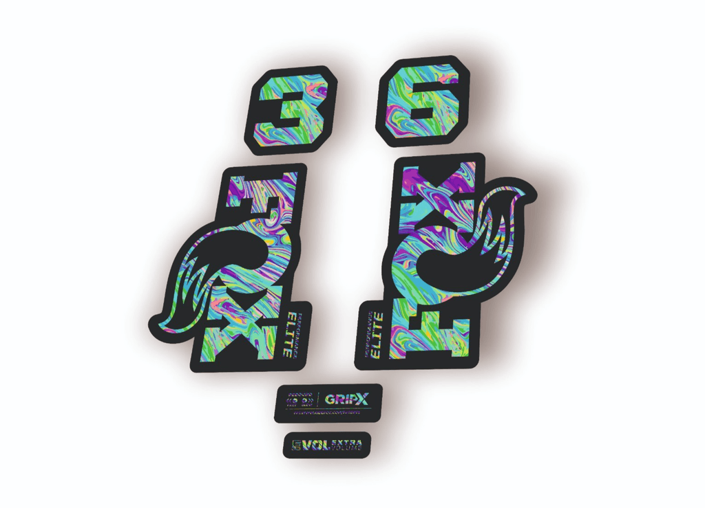 FOX 36 Elite Performance 2026 Fork Factory Decal Sticker Adhesive Oil Slick 1 - 1