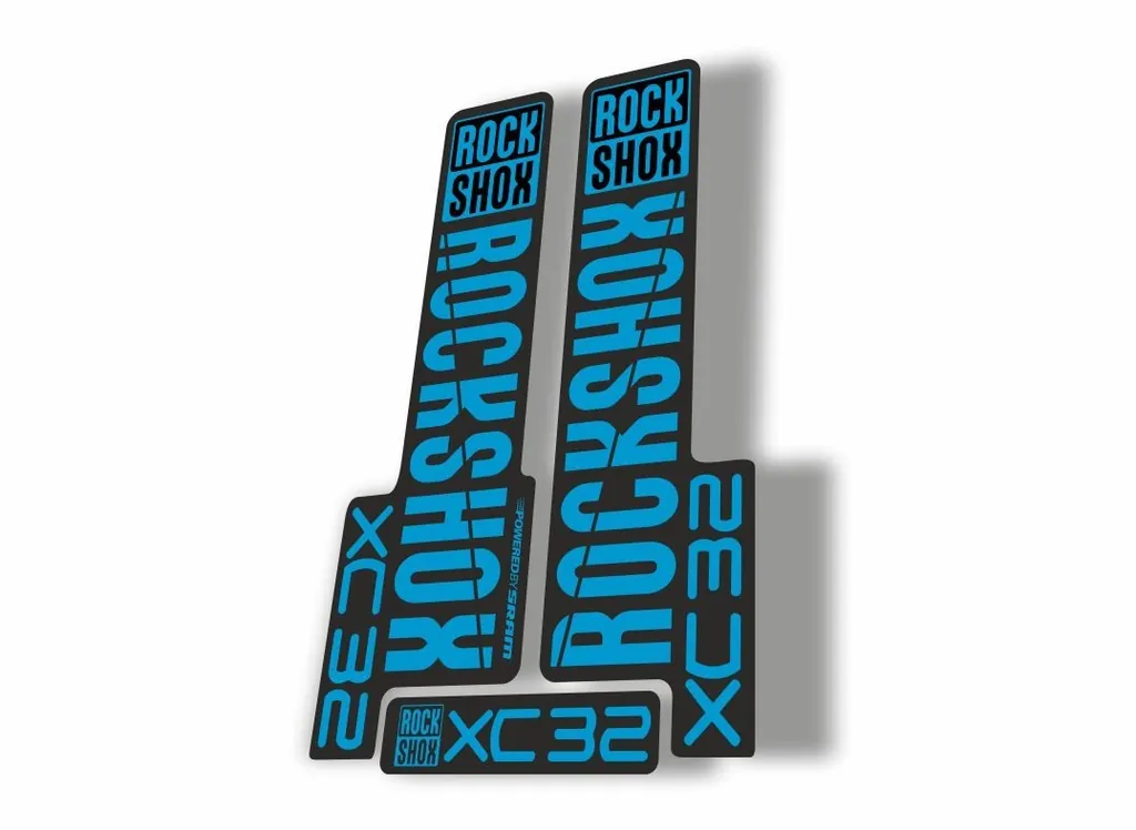 Rock Shox XC32 2018 Fork Decal Mountain Bike Cycling Sticker Adhesive Blue - 1