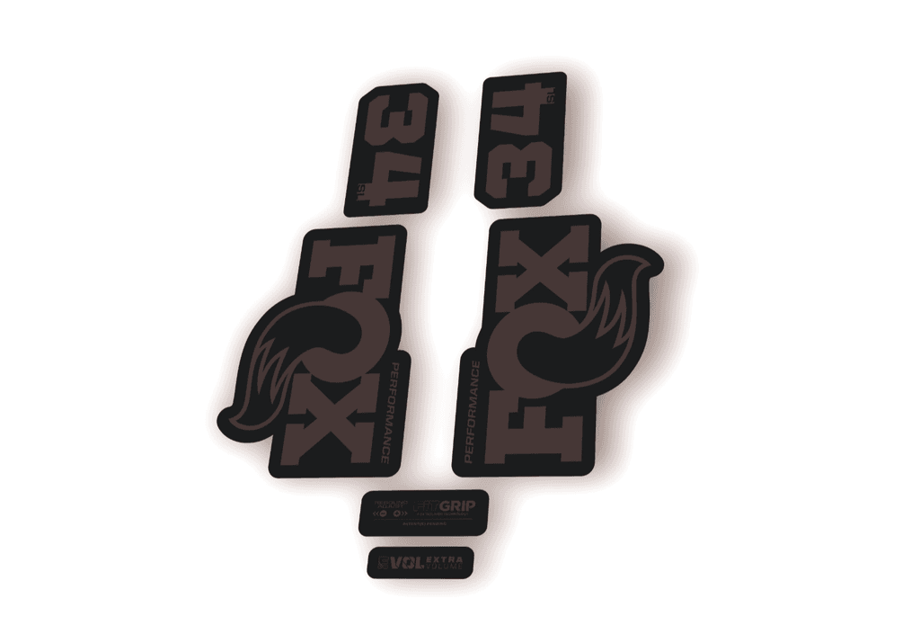 FOX 34 SL Performance 2026 Fork Factory Decal Sticker Adhesive Gray - 1