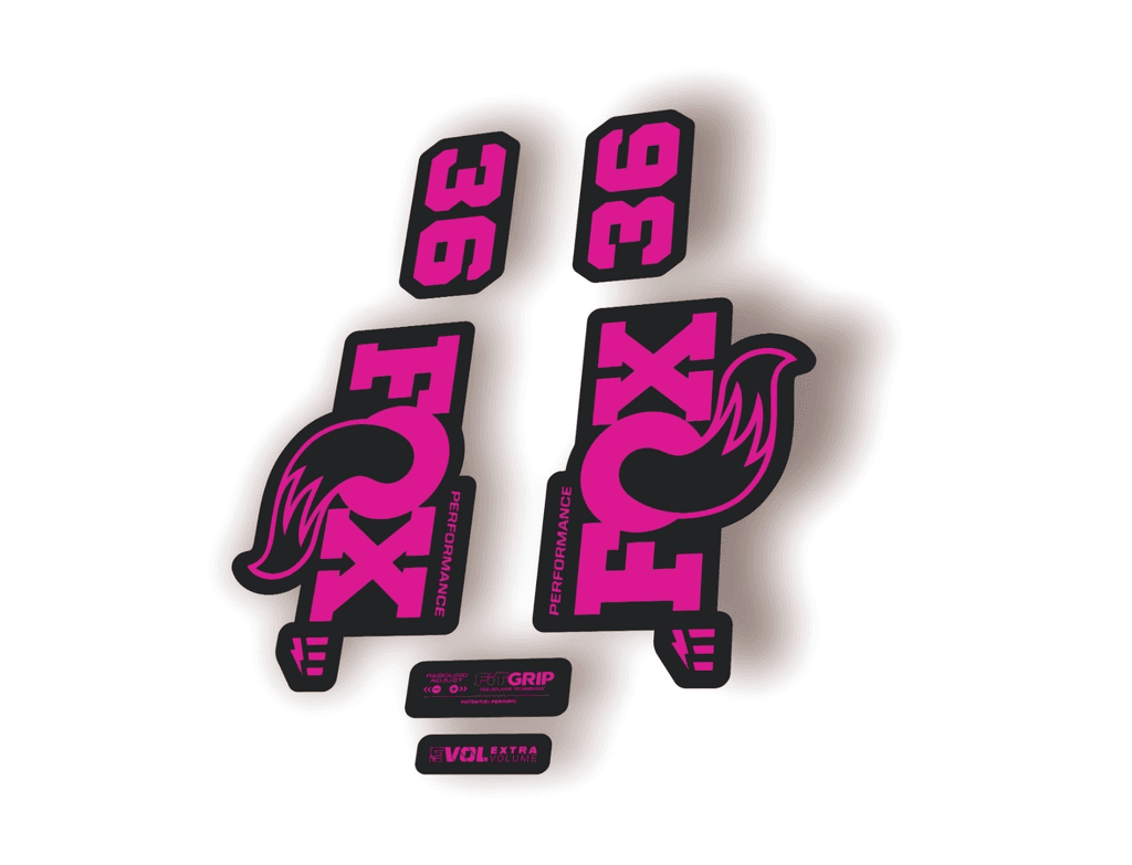 FOX 36 Performance E-Optimized 2026 Fork Factory Decal Sticker Adhesive Pink - 1