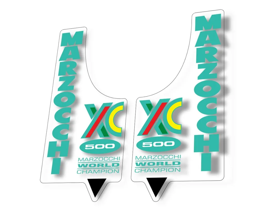 Marzocchi XC 500 1994 Suspension Graphic Decal Kit Sticker Adhesive Set Dolphin - 1