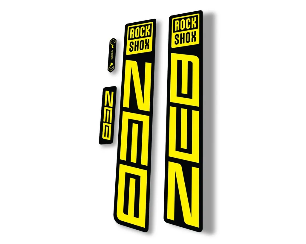Rock Shox ZEB R 2021 Mountain Bike Cycling Decal Sticker Adhesive Yellow - 1