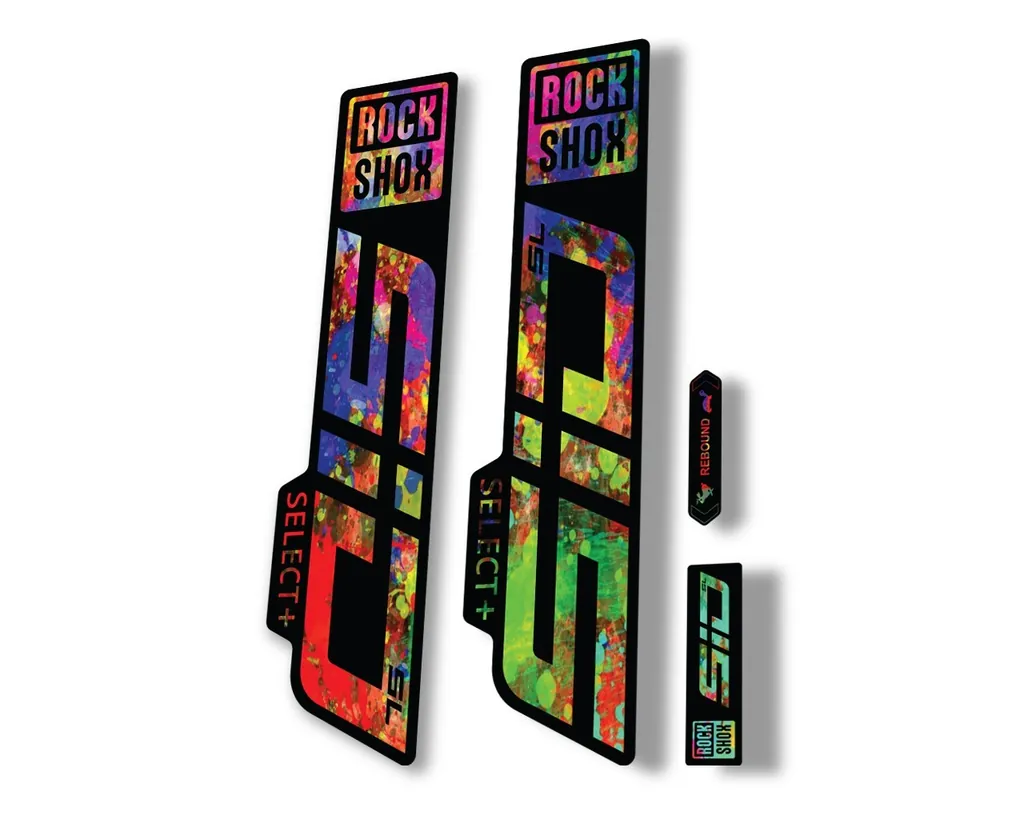 Rock Shox SID SL Select Plus 2021 Mountain Bike Cycling Decal Sticker Oil Slick - 1