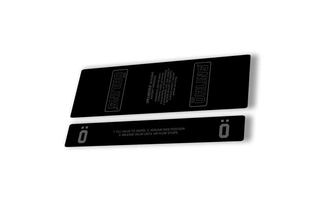 Ohlins STX22 Rear Shock Decal Mountain Bike Cycling Sticker Adhesive Gray - 1