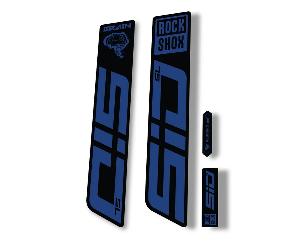 Rock Shox SID SL Brain 2021 Mountain Bike Cycling Decal Sticker Dark Blue - 1