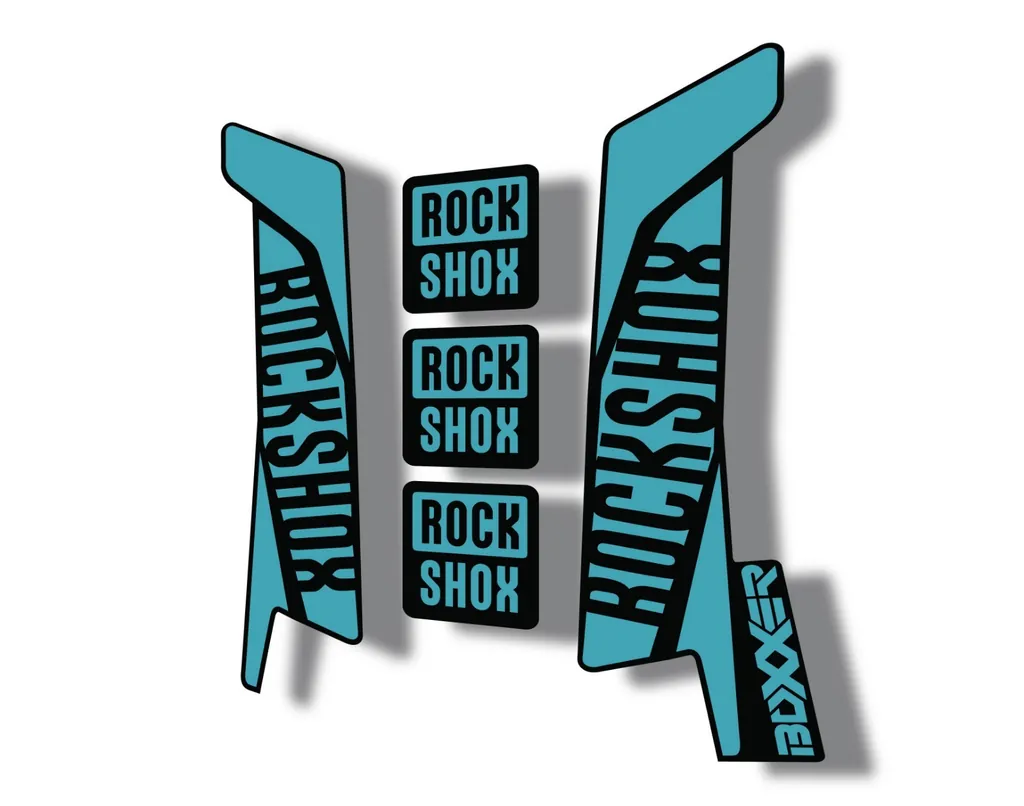 Rock Shox BOXXER 2017 Mountain Bike Cycling Decal Kit Sticker Dolphin - 1