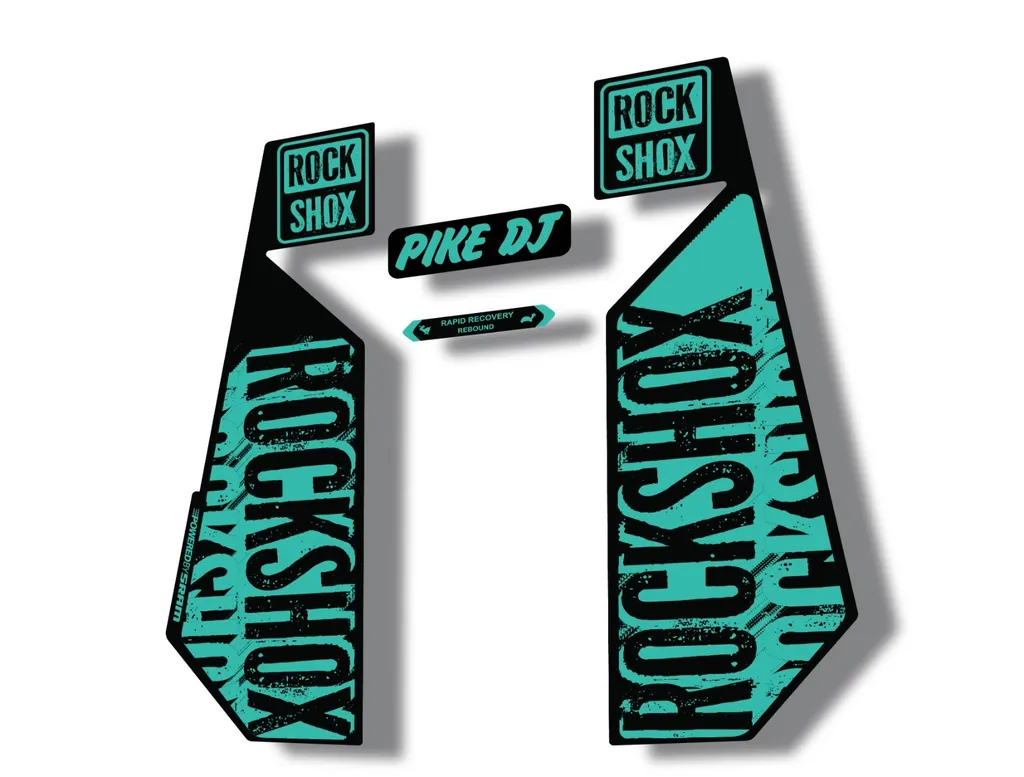 Rock Shox PIKE DJ 2017 Fork Decal Mountain Bike Cycling Sticker Adhesive Dolphin - 1