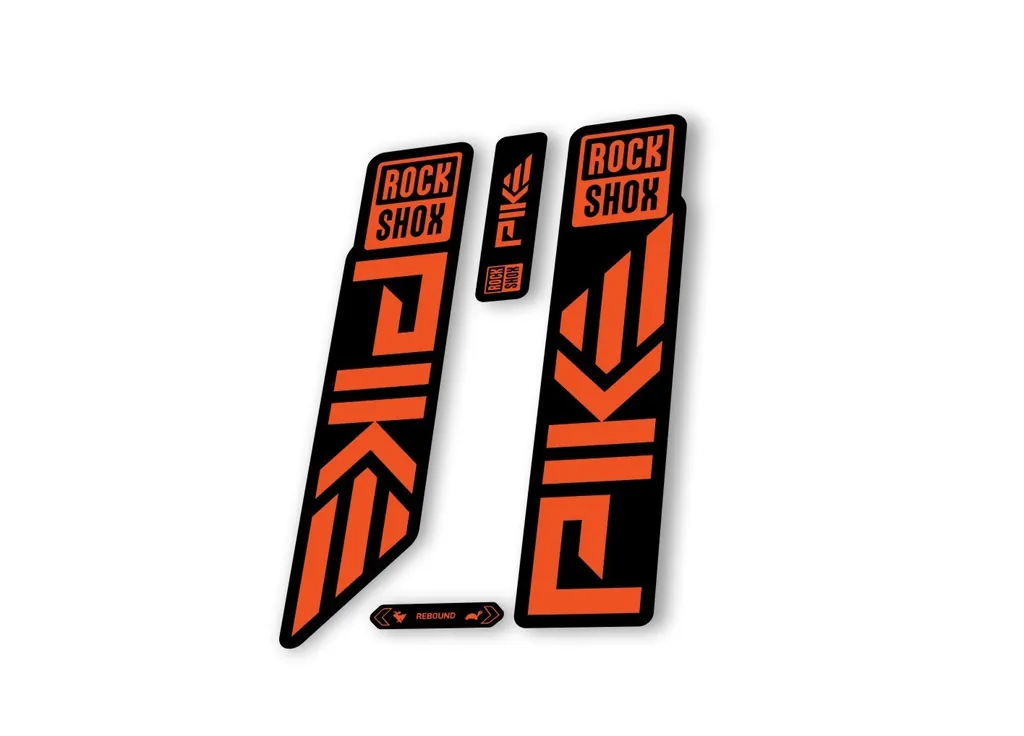 Rock Shox PIKE 2023 Mountain Bike Cycling Decal Sticker Adhesive Orange - 1