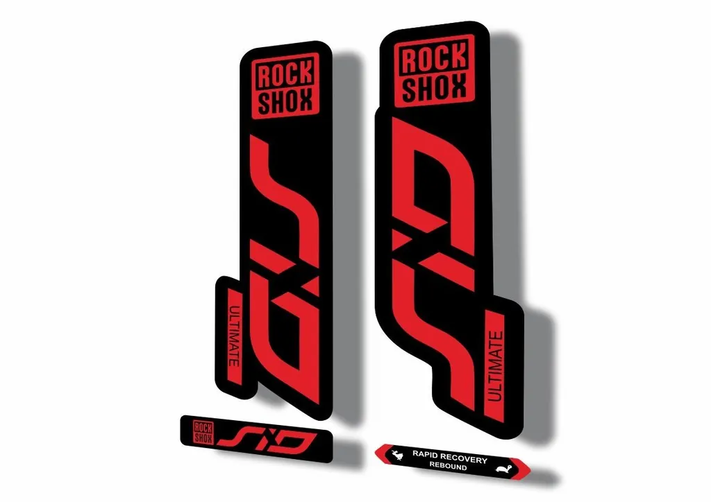 Rock Shox SID 2020 ULTIMATE Mountain Bike Cycling Decal Adhesive Sticker Red - 1