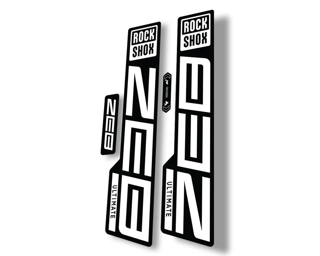 Rock Shox ZEB 2021 ULTIMATE Mountain Bike Cycling Decal Sticker Adhesive White - 1