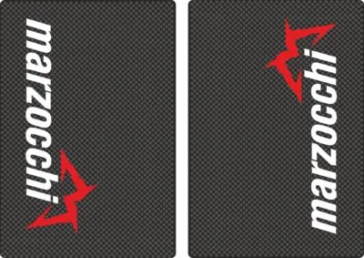 Marzocchi Suspension Bike Upper Fork Decal Sticker Graphic Set Adhesive Carbon - 1