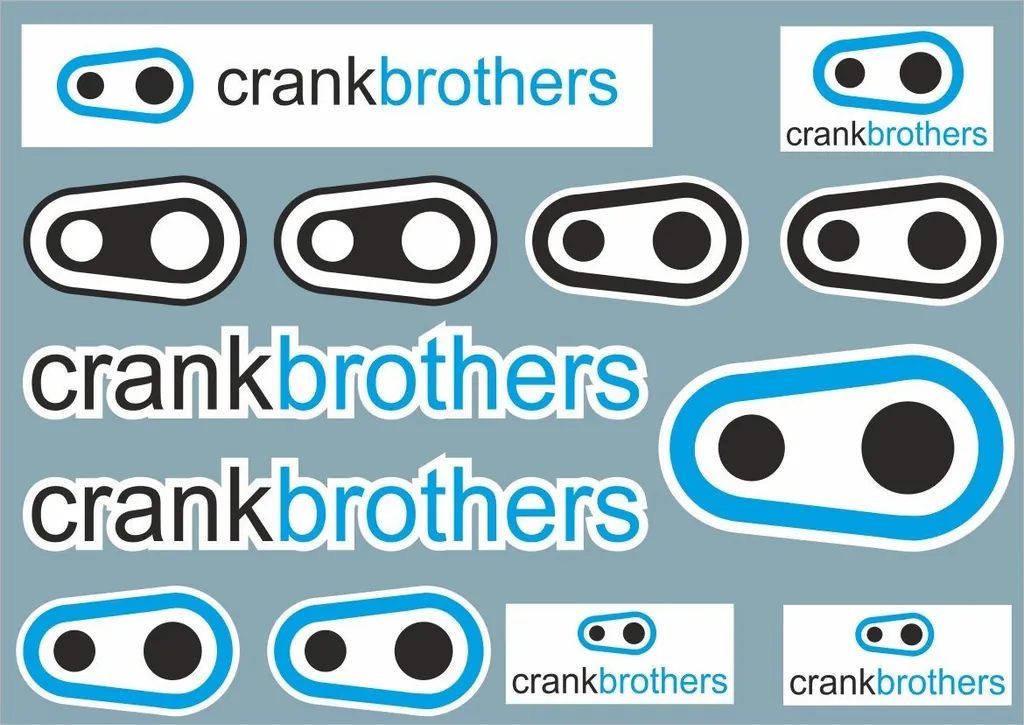 Bicycle Vinyl Stickers Custom Compatible with Crank Brothers - 1