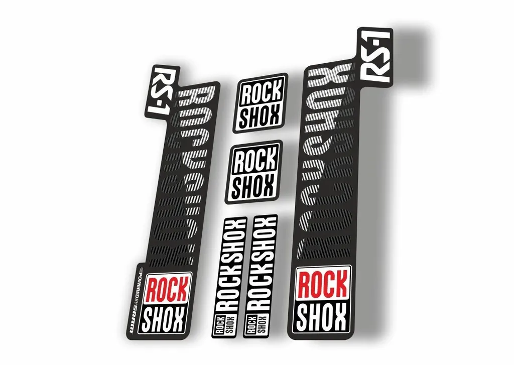 Rock Shox RS1 2018 Fork Decal Mountain Bike Cycling Sticker Adhesive Black - 1