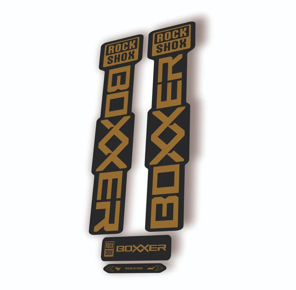 Rock Shox BOXXER 2024 ULTIMATE Mountain Bike Cycling Decal Adhesive Gold - 1