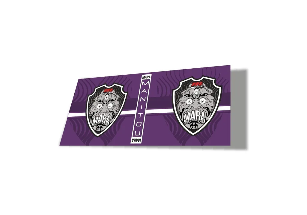 Manitou Mara 2020 Rear Shock Suspension Factory Sticker Decal Purple - 1
