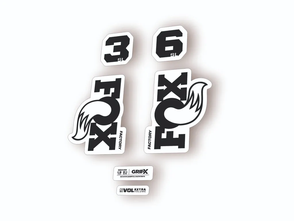 FOX 36 SL Factory 2026 Fork Decal Suspension Sticker Adhesive Black - 1