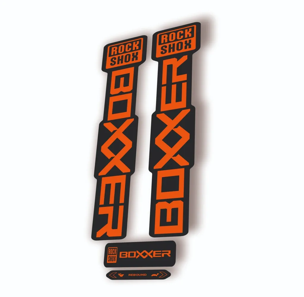 Rock Shox BOXXER 2024 ULTIMATE Mountain Bike Cycling Decal Adhesive Orange - 1