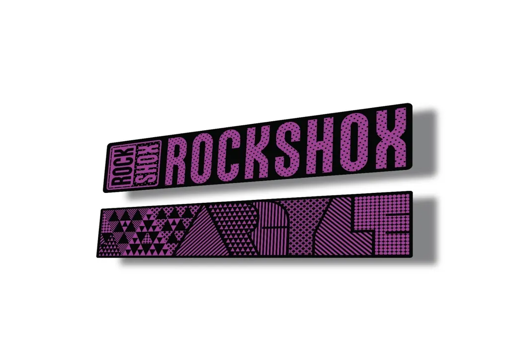 Rock Shox ARGYLE 2017 Fork Decal Mountain Bike Cycling Sticker Purple - 1