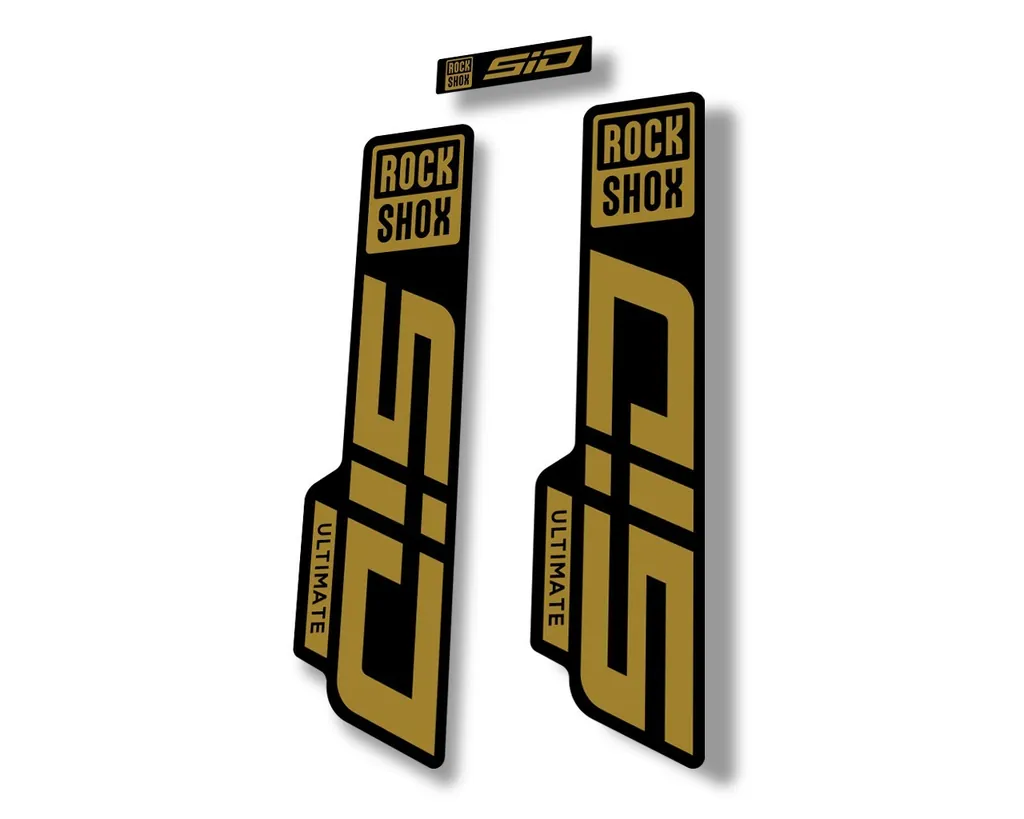 Rock Shox SID 2021 ULTIMATE Fork Decal Mountain Bike Cycling Sticker Gold - 1