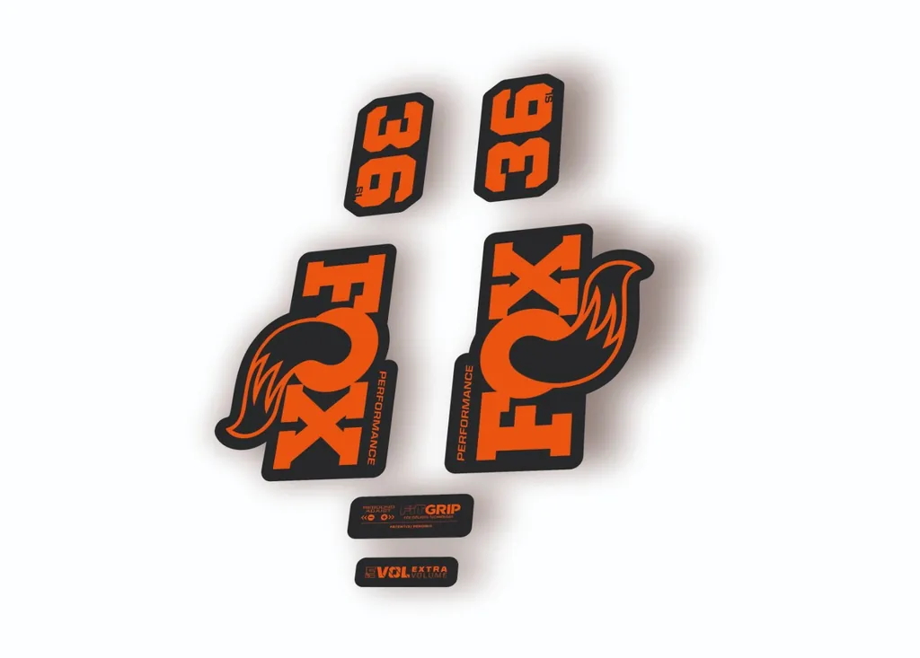 FOX 36 SL Performance Factory 2026 Fork Decal Sticker Adhesive Orange - 1