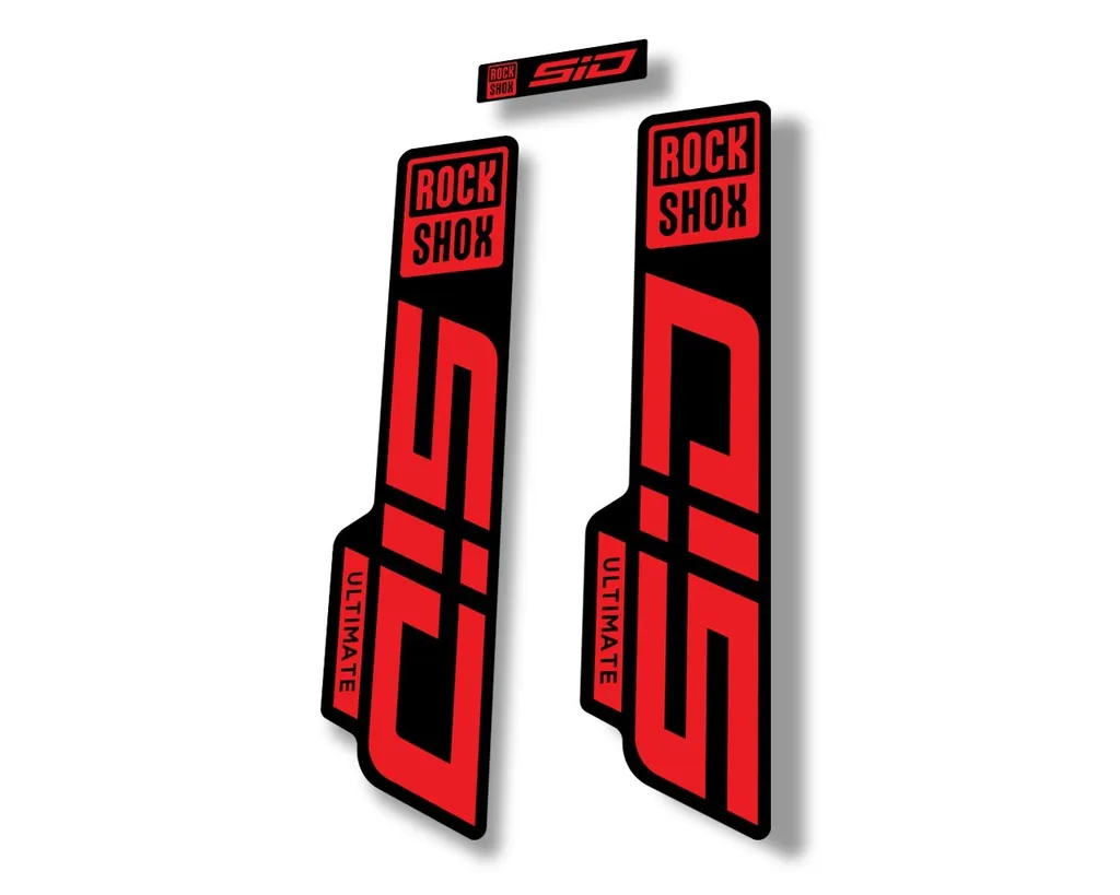 Rock Shox SID 2021 ULTIMATE Fork Decal Mountain Bike Cycling Sticker Red - 1