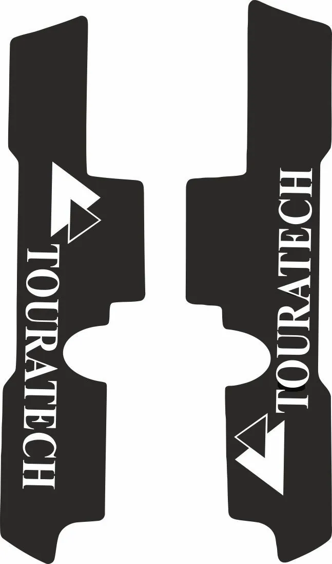 Touratech Front Fork Decal Sticker Kit Triumph Tiger 1200 Explorer Adhesive - 1