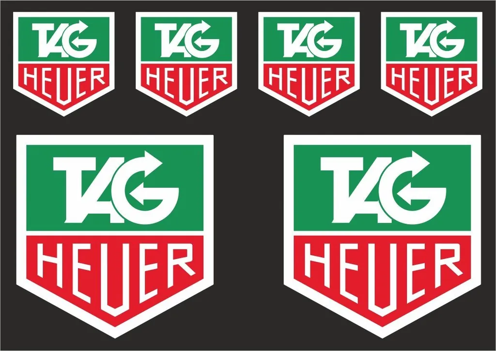 TAG HEUER Motorcyle Suspension Fork Decal Sticker Graphic Set Vinyl 6 Pcs - 1
