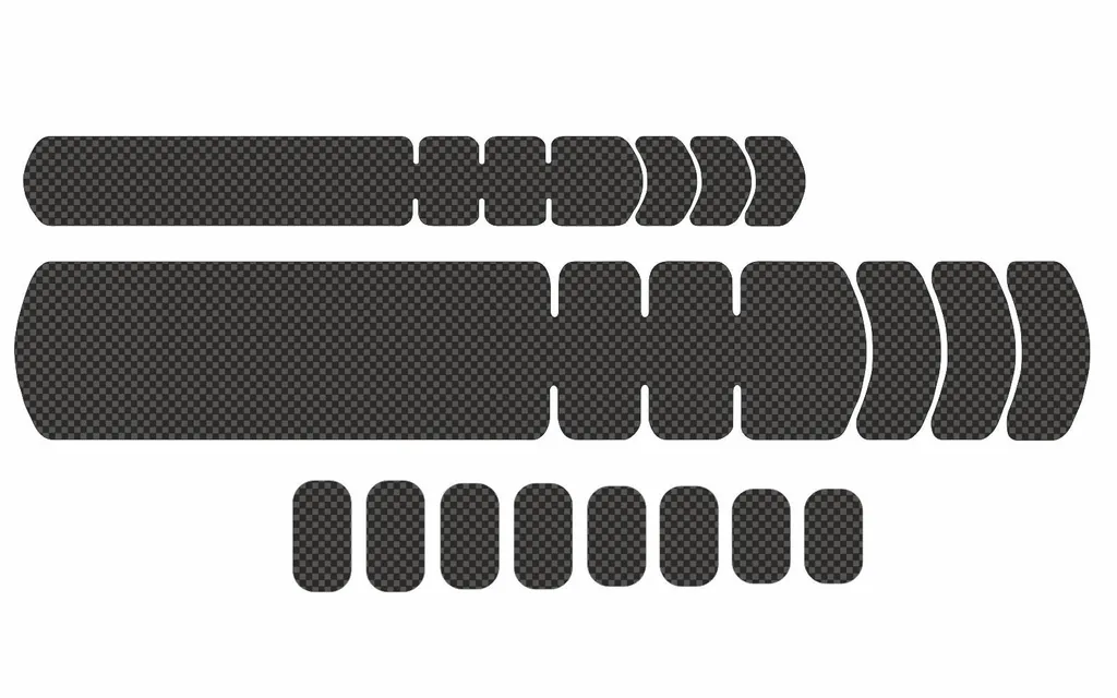 All Mountain Frame Protector Mountain Bike Cycling Sticker Adhesive Carbon Large - 1