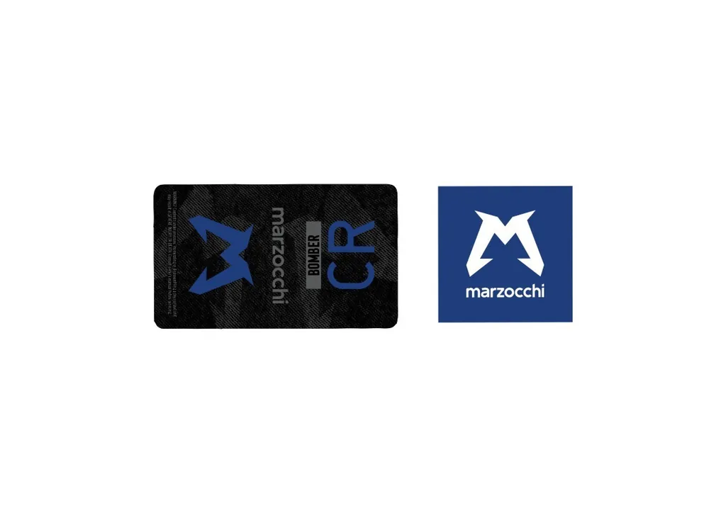 Marzocchi Bomber CR 2024 Rear Shock Suspension Sticker Decal Kit Dark Blue - 1