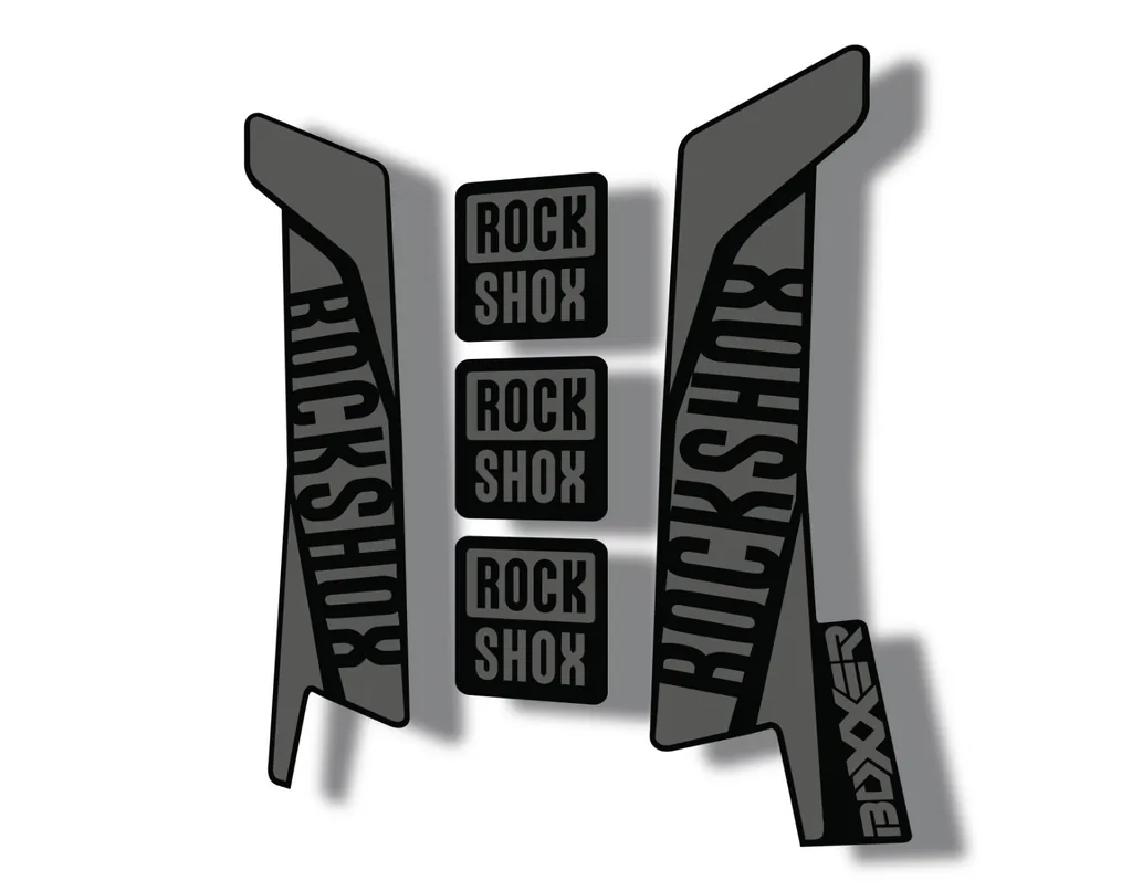 Rock Shox BOXXER 2017 Mountain Bike Cycling Decal Kit Sticker Gray - 1