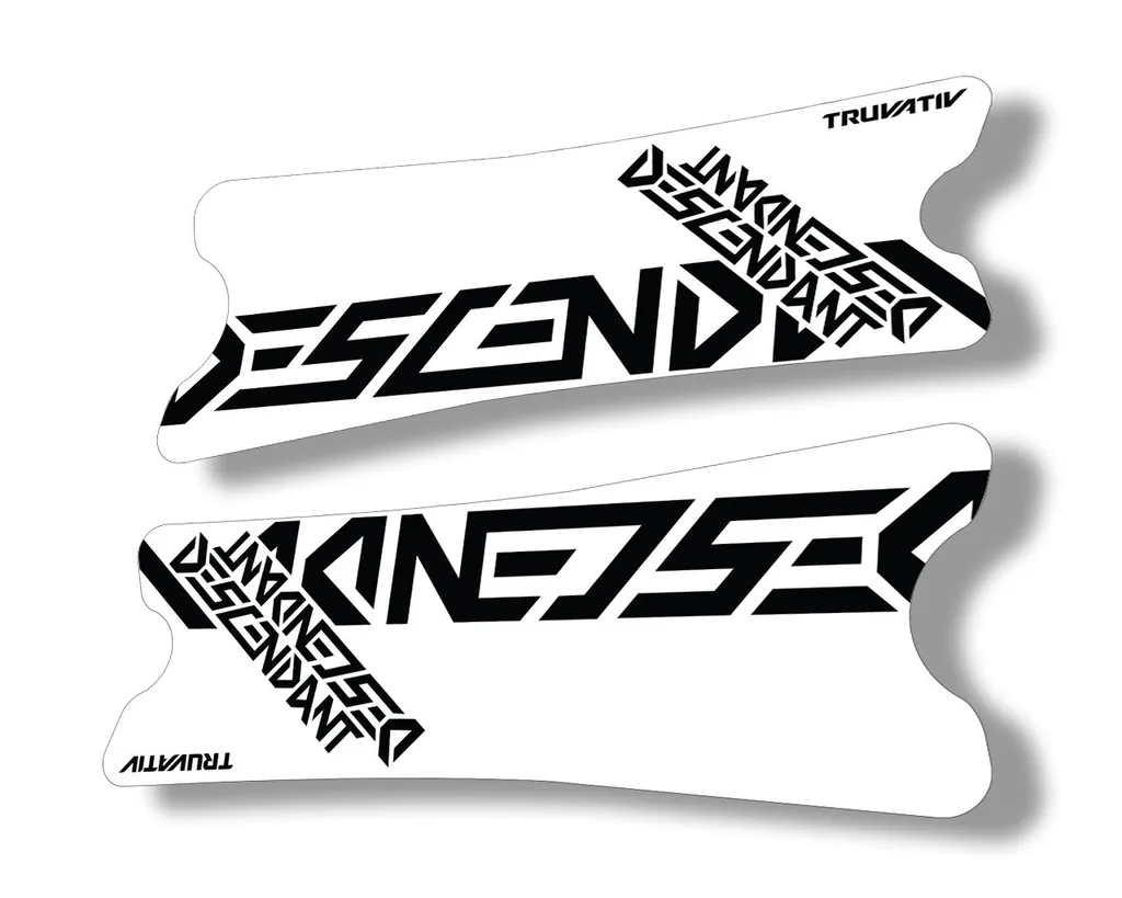 Truvativ 2018 Dexcendant Crank Set Stickers Decals MTB Bicycle 2Pcs Black - 1