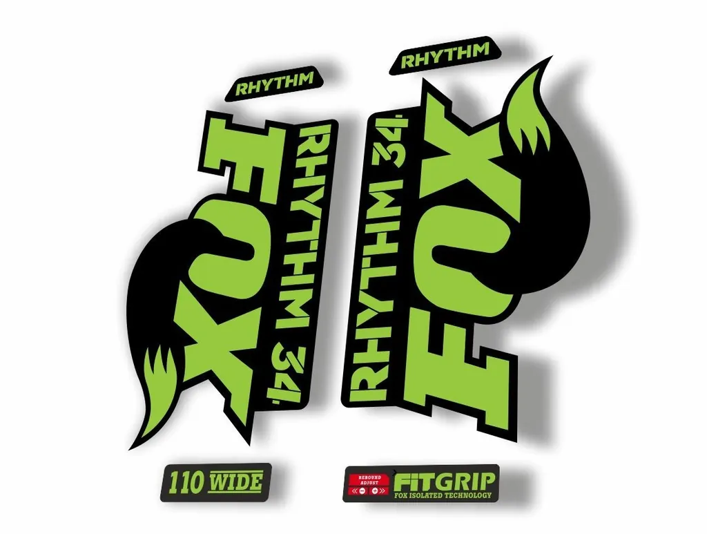 FOX 34 Rhythm 2018 Forks Suspension Factory Decal Sticker Adhesive Dolphin - 1