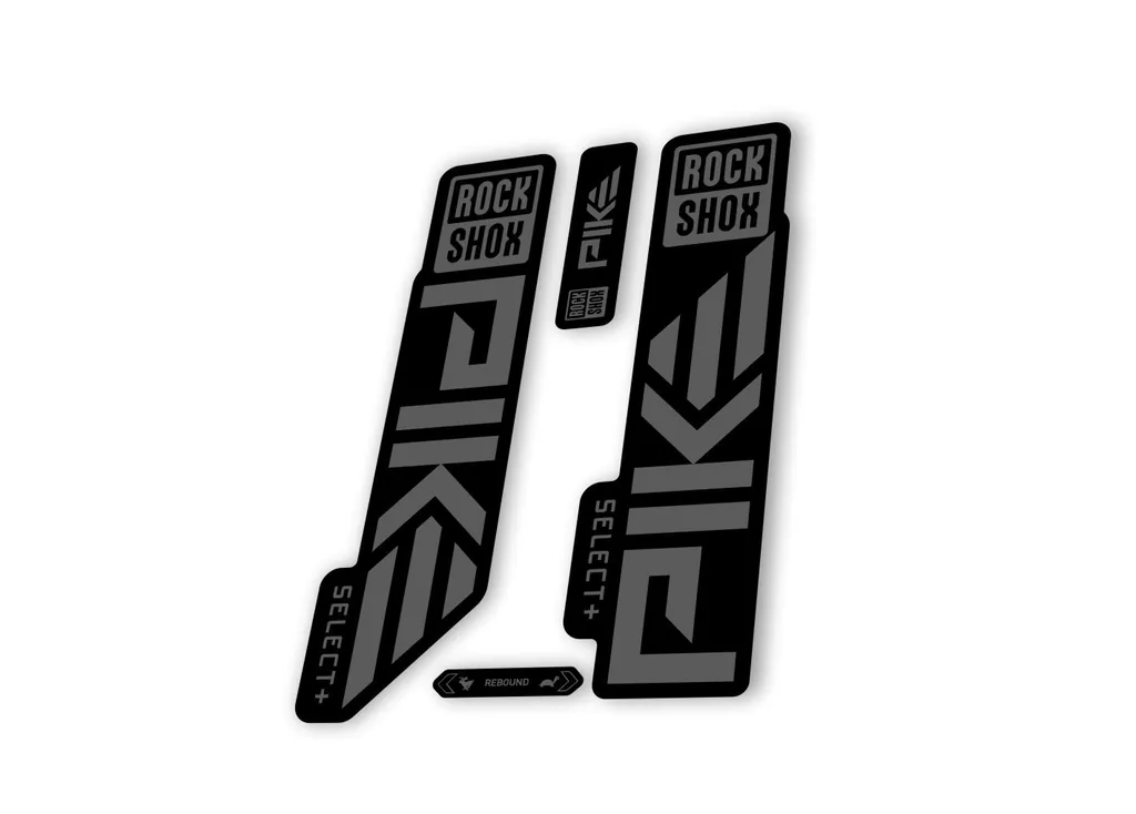 Rock Shox PIKE SELECT + Plus 2023 Mountain Bike Cycling Decal Sticker Gray - 1