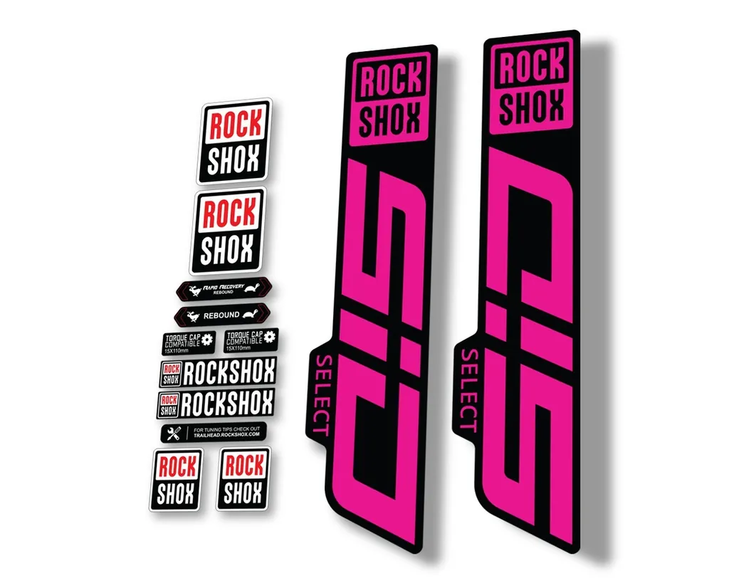 Rock Shox SID 2021 Select Mountain Bike Cycling Decal Sticker Adhesive Pink - 1