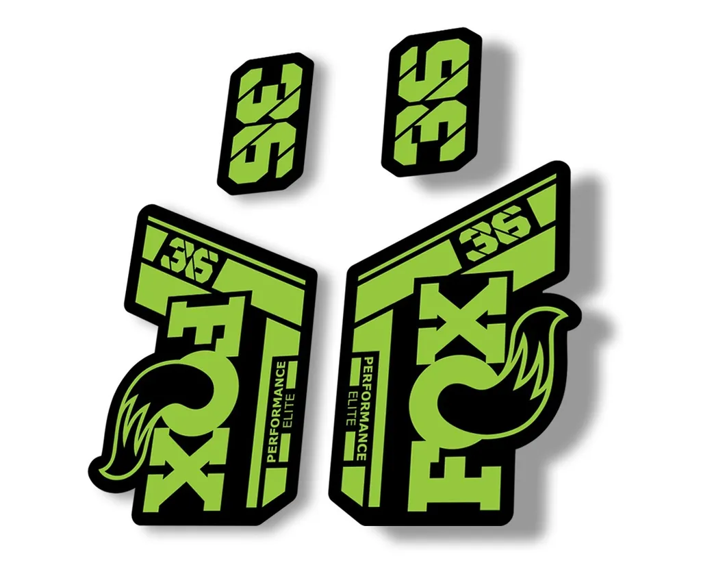 FOX 36 Performance Elite 2021 Forks Suspension Factory Decal Sticker Green - 1