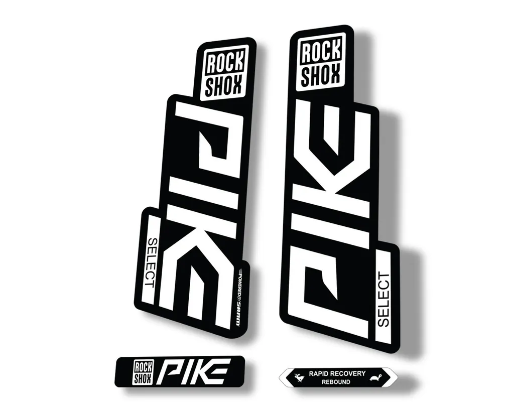Rock Shox PIKE SELECT 2020 Fork Decal Mountain Bike Cycling Sticker White - 1