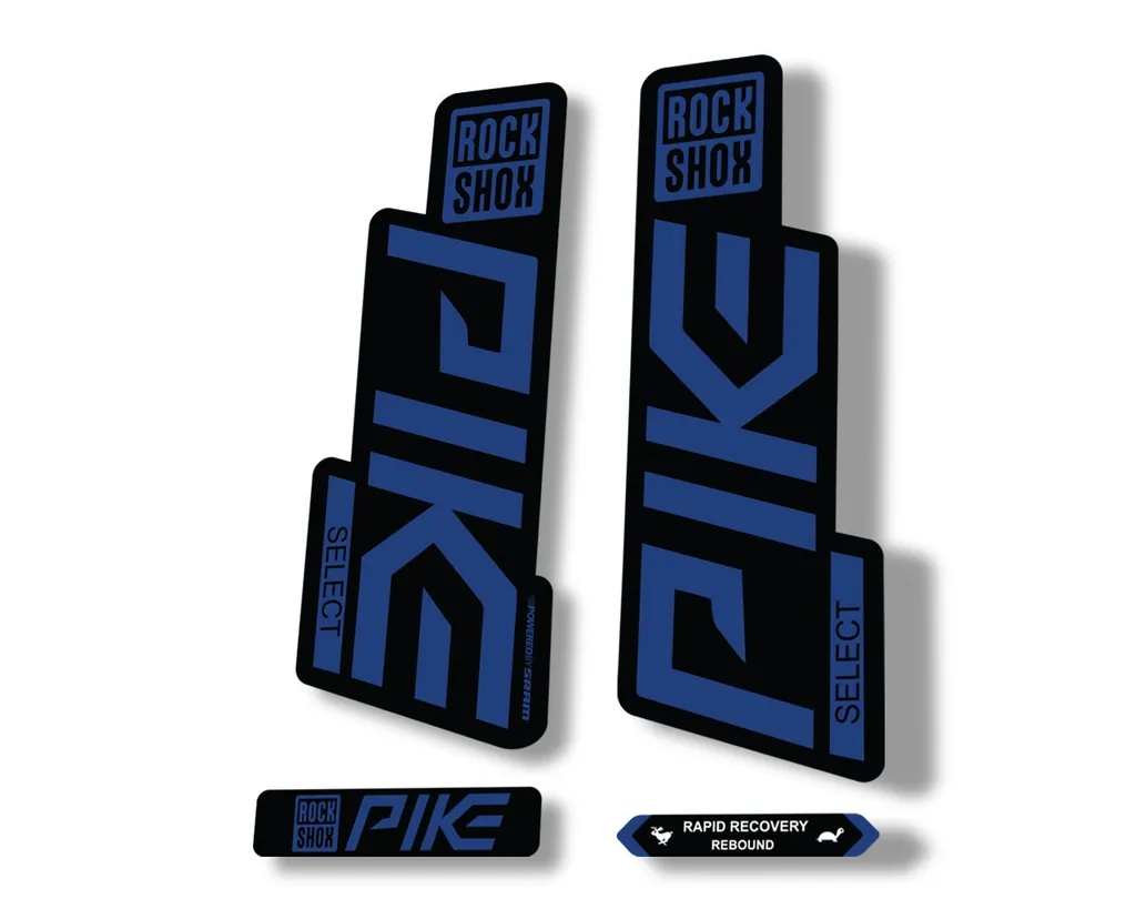 Rock Shox PIKE SELECT 2020 Fork Decal Mountain Bike Cycling Sticker Dark Blue - 1
