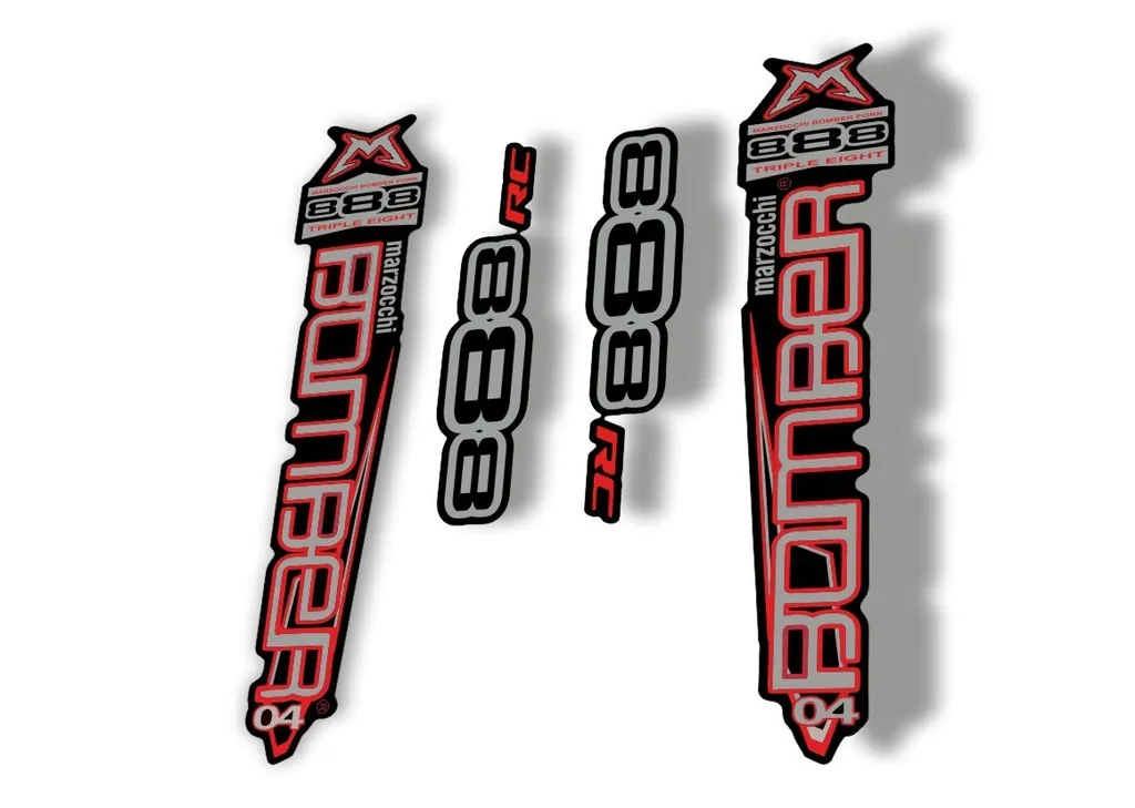 Marzocchi Bomber 888 Fork 2004 Suspension Graphic Decal Kit Sticker Adhesive - 1
