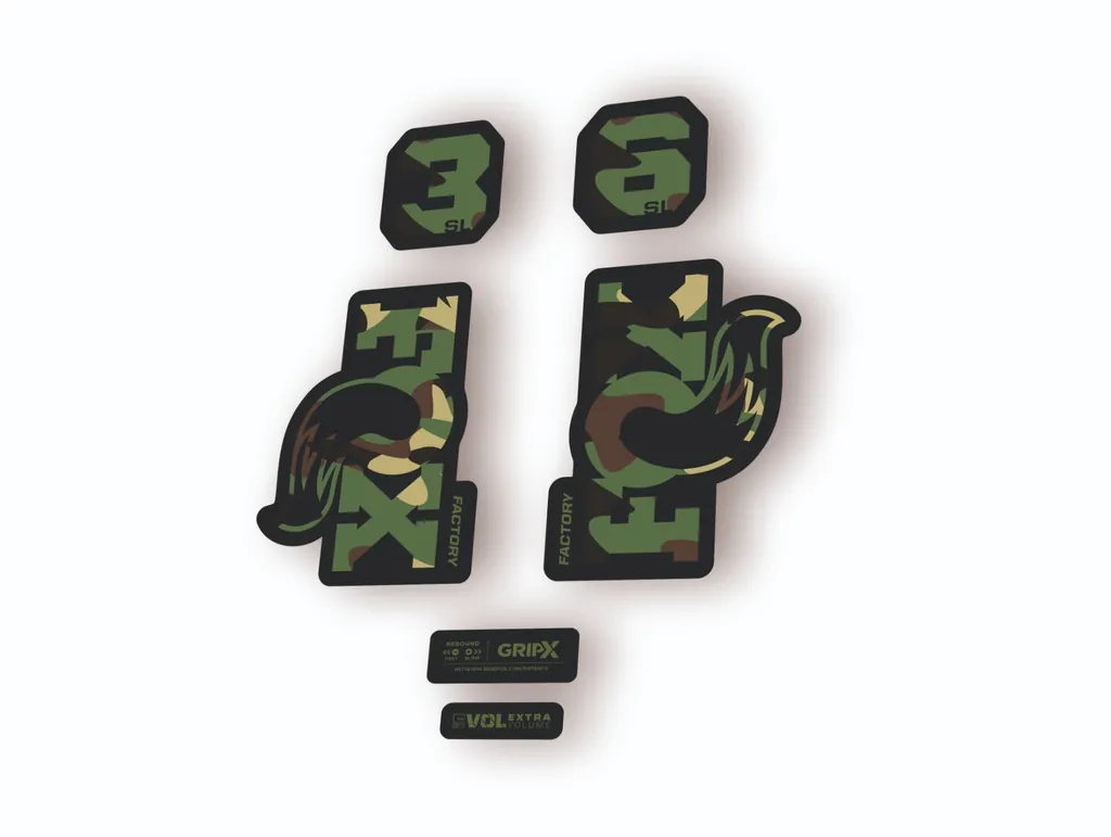 FOX 36 SL Factory 2026 Fork Decal Suspension Sticker Adhesive Camo - 1