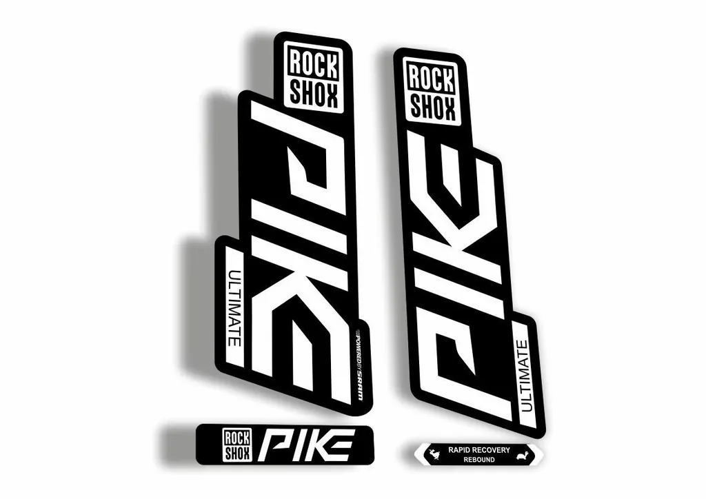 Rock Shox PIKE 2020 ULTIMATE Mountain Bike Cycling Fork MTB Decal Sticker Black - 1