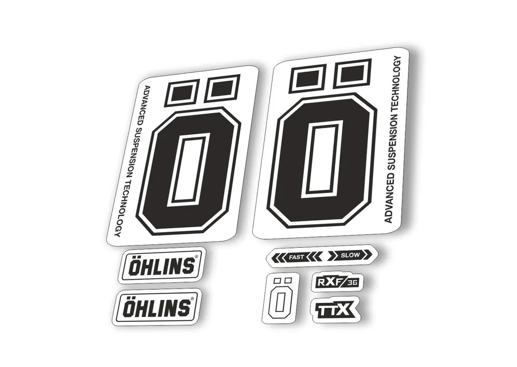 Ohlins RXF36 M2 2019 Fork Decal Mountain Bike Cycling Sticker Adhesive Black - 1