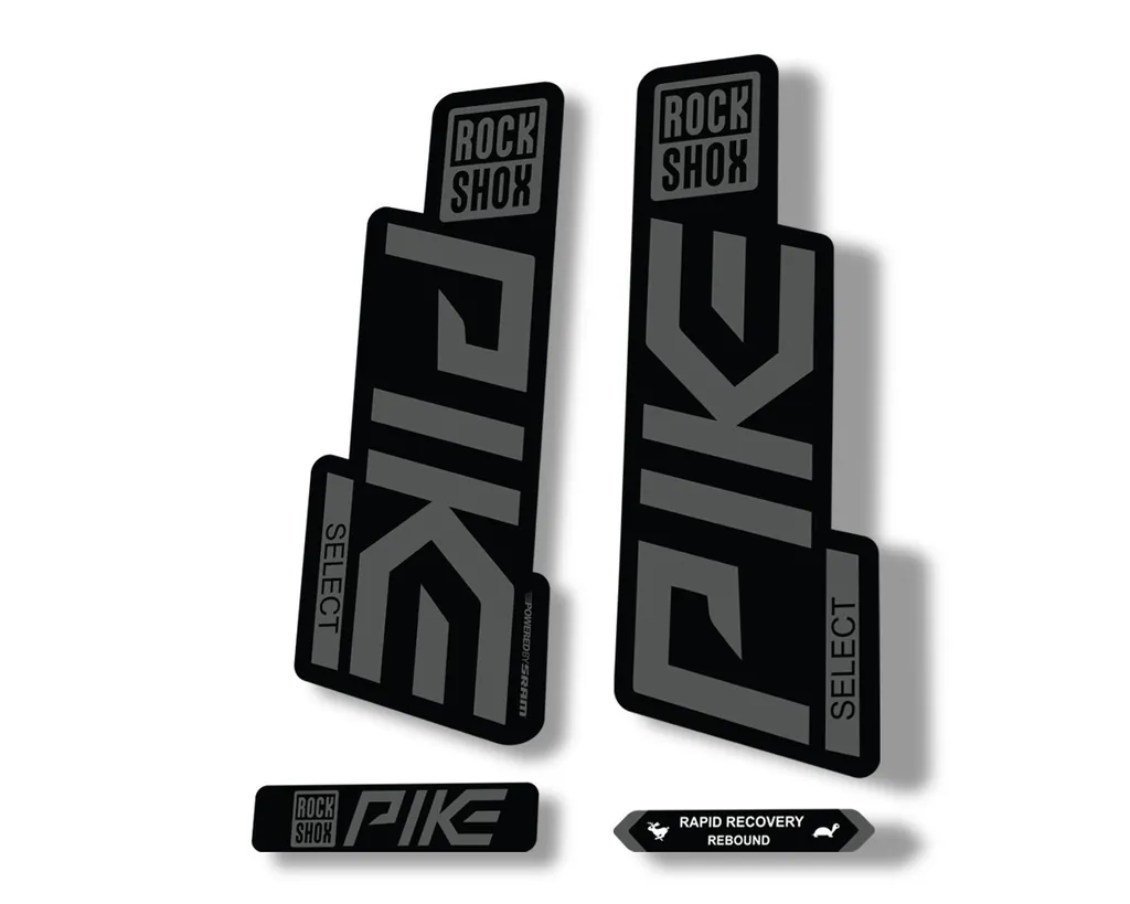Rock Shox PIKE SELECT 2020 Fork Decal Mountain Bike Cycling Sticker Gray - 1