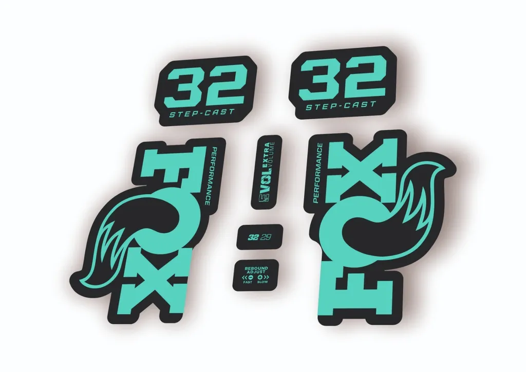 Fox 32 Step Cast Performance 2025 Fork Factory Decal Sticker Adhesive Dolphin - 1