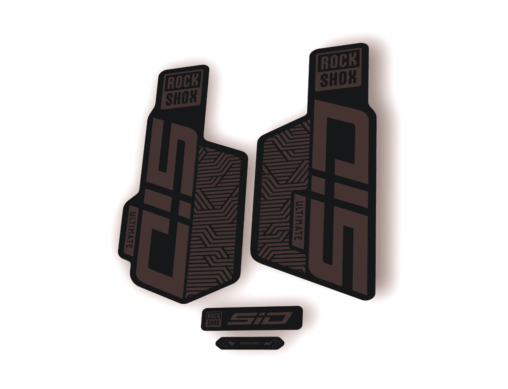 Rock Shox SID ULTIMATE 2025 Flight Attendant Bike Cycling Decal Sticker Gray - 1